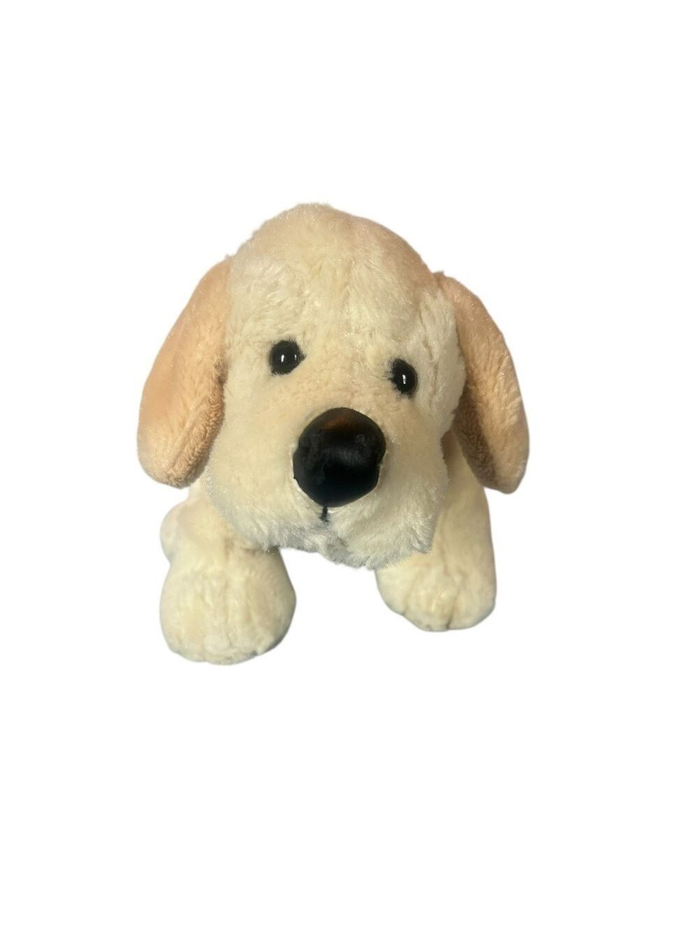 GANZ Yellow Lab Plush Dog Toy Cream Black